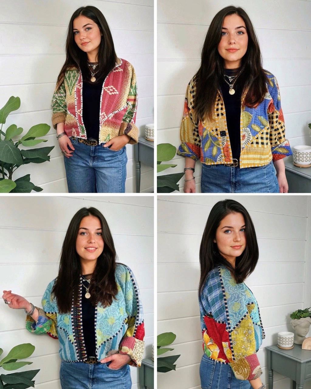 Kantha Quilted Bomber Jacket | Blanket Coat | Patchwork Coat