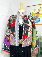 Kantha Quilted Bomber Jacket | Blanket Coat | Patchwork Coat