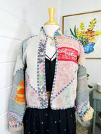 Kantha Quilted Bomber Jacket | Blanket Coat | Patchwork Coat