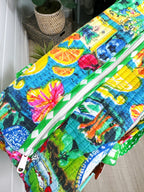 Santorini Vibes Quilted Weekender Overnight Bag