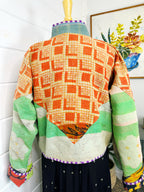 Boho Patchwork Kantha Jacket – Handmade Quilted & Reversible Blanket Coat