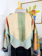Patchwork Kantha Jacket – Handmade Quilted & Reversible Blanket Coat