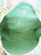 Quilted Overnight Bag - Aqua Tie Dye Print