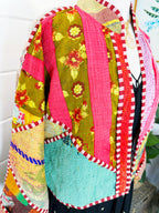 Patchwork Kantha Jacket – Quilted Reversible Blanket Coat