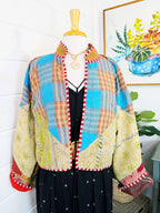 Patchwork Kantha Jacket – Quilted Reversible Blanket Coat