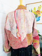 Patchwork Kantha Jacket – Quilted Reversible Blanket Coat