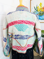 Patchwork Kantha Jacket – Quilted Reversible Blanket Coat