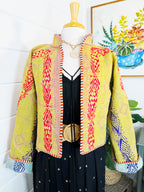 Patchwork Kantha Jacket – Quilted Reversible Blanket Coat
