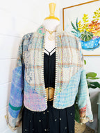 Patchwork Kantha Jacket – Quilted Reversible Blanket Coat