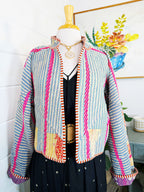 Patchwork Kantha Jacket – Quilted Reversible Blanket Coat