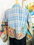 Patchwork Kantha Jacket – Quilted Reversible Blanket Coat