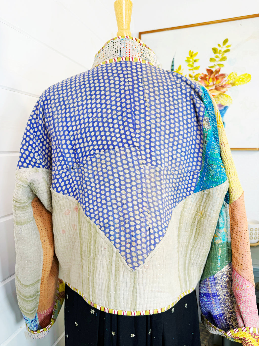 Patchwork Kantha Jacket – Quilted Reversible Blanket Coat