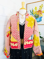 Patchwork Kantha Jacket – Quilted Reversible Blanket Coat