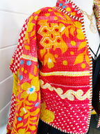 Patchwork Kantha Jacket – Quilted Reversible Blanket Coat