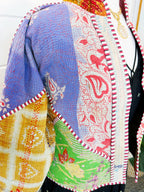 Patchwork Kantha Jacket – Quilted Reversible Blanket Coat