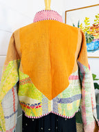 Patchwork Kantha Jacket – Quilted Reversible Blanket Coat