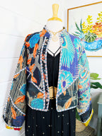 Patchwork Kantha Jacket – Quilted Reversible Blanket Coat