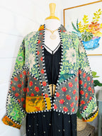 Patchwork Kantha Jacket – Quilted Reversible Blanket Coat