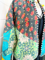 Patchwork Kantha Jacket – Quilted Reversible Blanket Coat