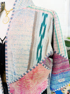 Patchwork Kantha Jacket – Quilted Reversible Blanket Coat