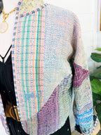 Patchwork Kantha Jacket – Quilted Reversible Blanket Coat
