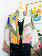 Patchwork Kantha Jacket – Handmade Quilted Blanket Coat