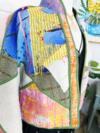 Patchwork Kantha Jacket – Handmade Quilted Blanket Coat