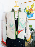 Patchwork Kantha Jacket – Handmade Quilted Blanket Coat