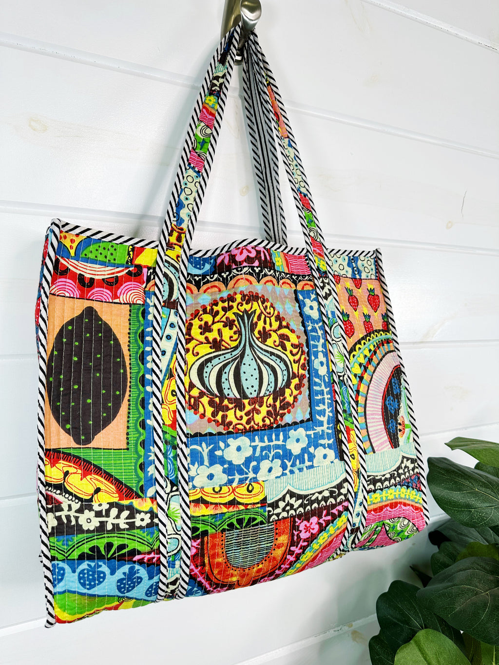 Festival Print Quilted Makeup Cosmetics Toiletry Bag
