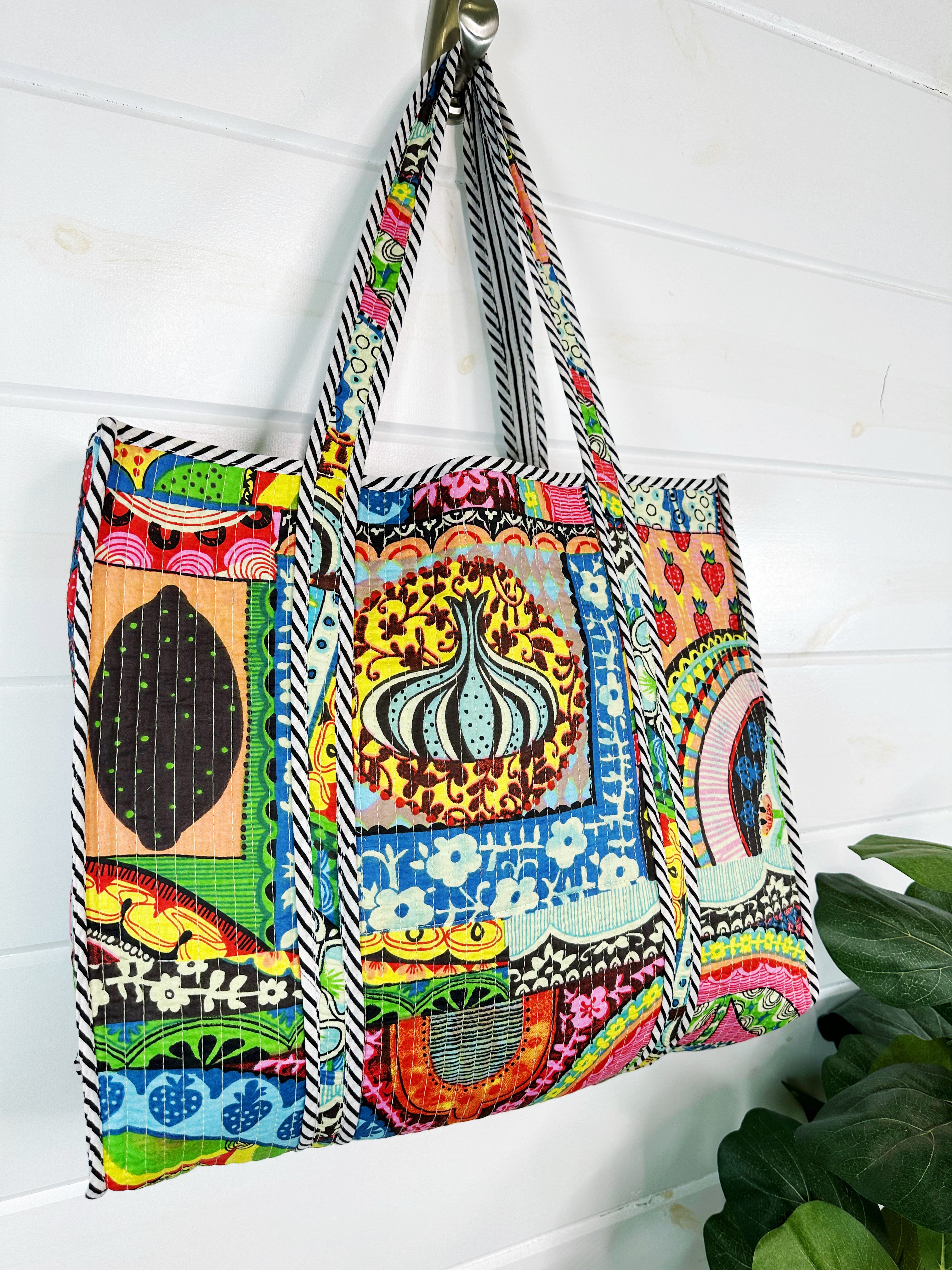 Festival Print Quilted Makeup Cosmetics Toiletry Bag