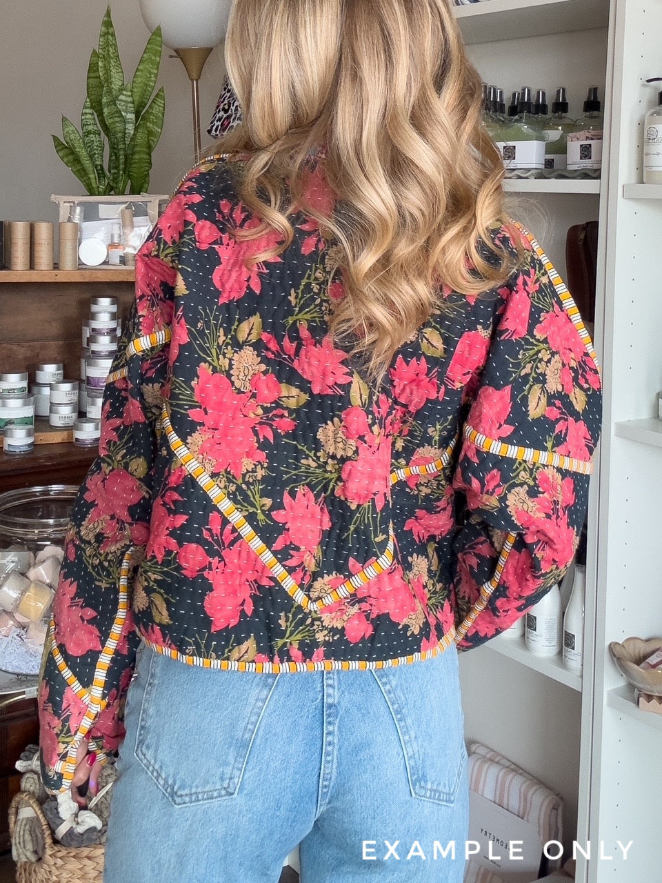 Kantha Quilted Bomber Jacket | Blanket Coat | Patchwork Coat