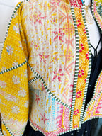 Patchwork Kantha Jacket – Quilted Reversible Blanket Coat