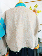 Patchwork Kantha Jacket – Quilted Reversible Blanket Coat