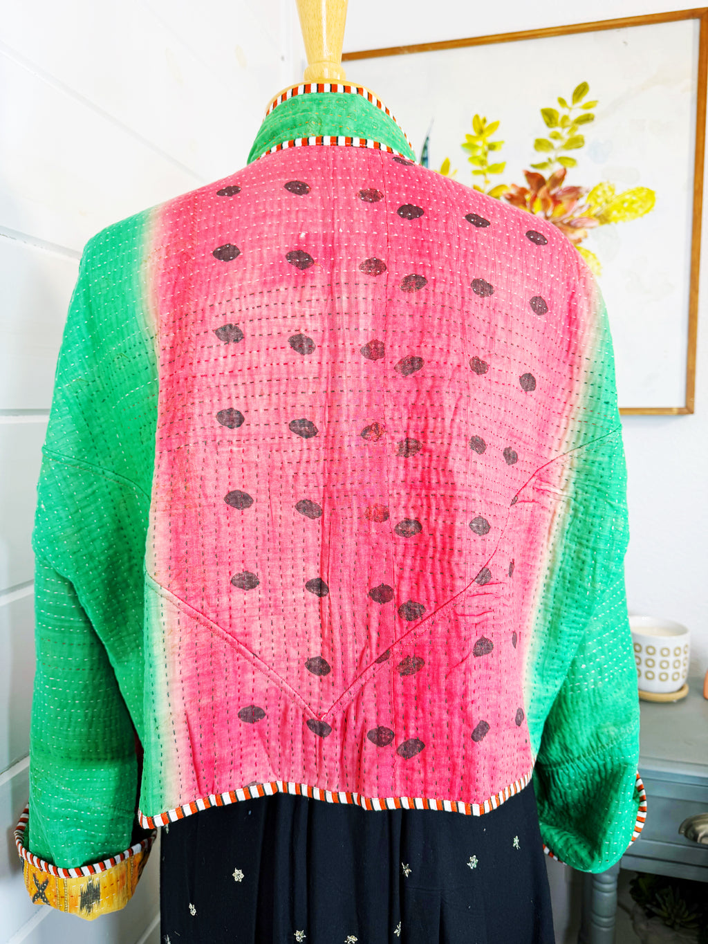 Patchwork Kantha Jacket – Quilted Reversible Blanket Coat
