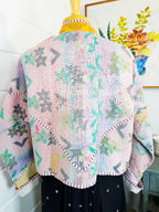 Patchwork Kantha Jacket – Quilted Reversible Blanket Coat