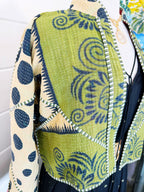 Patchwork Kantha Jacket – Quilted Reversible Blanket Coat
