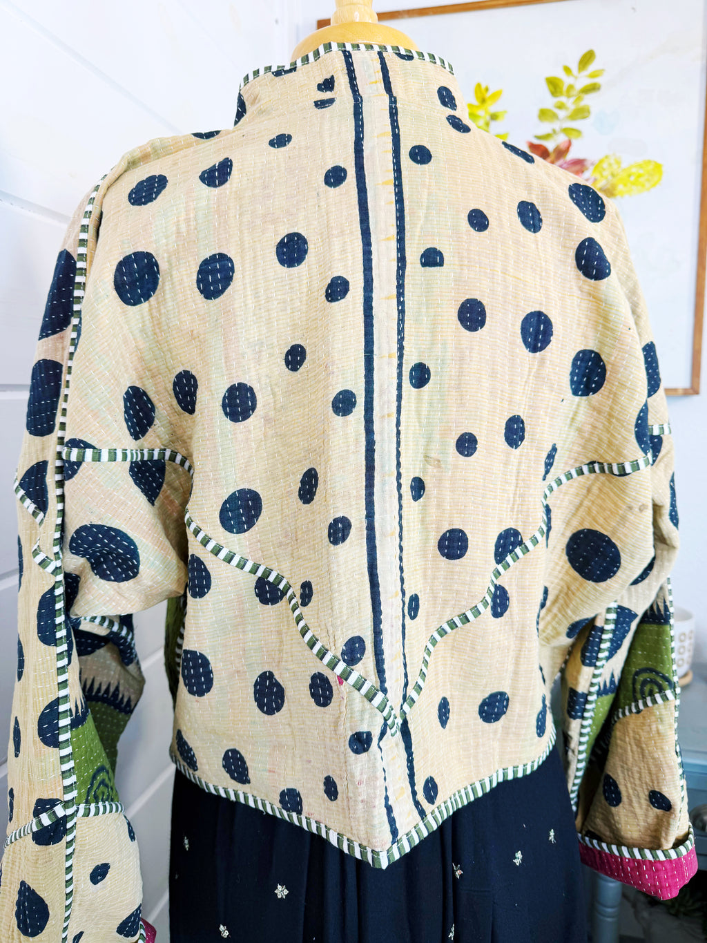 Patchwork Kantha Jacket – Quilted Reversible Blanket Coat
