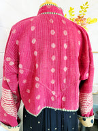 Patchwork Kantha Jacket – Quilted Reversible Blanket Coat