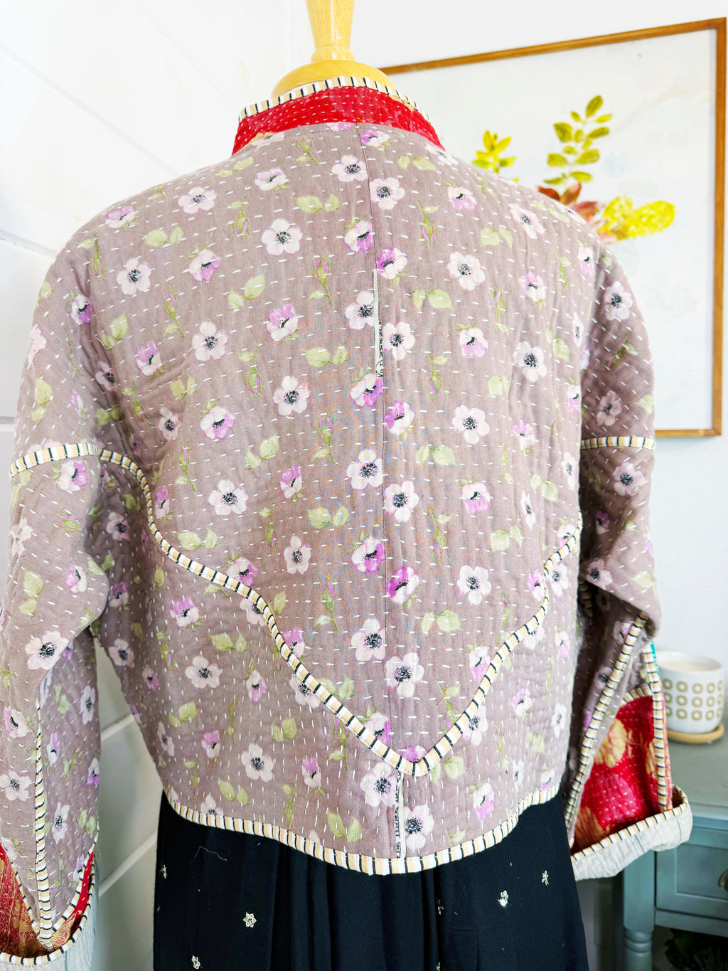 Patchwork Kantha Jacket – Quilted Reversible Blanket Coat