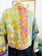 Patchwork Kantha Jacket – Quilted Reversible Blanket Coat
