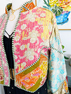 Patchwork Kantha Jacket – Quilted Reversible Blanket Coat