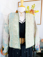 Patchwork Kantha Jacket – Quilted Reversible Blanket Coat