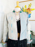 Patchwork Kantha Jacket – Quilted Reversible Blanket Coat