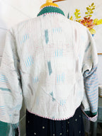 Patchwork Kantha Jacket – Quilted Reversible Blanket Coat