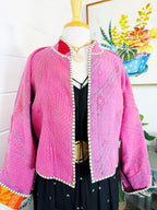 Patchwork Kantha Jacket – Quilted Reversible Blanket Coat