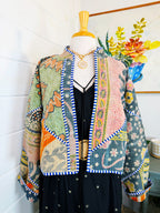 Patchwork Kantha Jacket – Quilted Reversible Blanket Coat