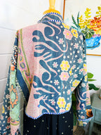Patchwork Kantha Jacket – Quilted Reversible Blanket Coat