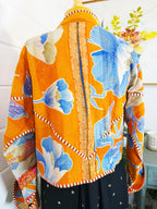 Patchwork Kantha Jacket – Quilted Reversible Blanket Coat