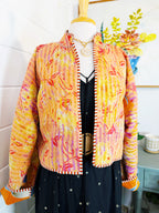 Patchwork Kantha Jacket – Quilted Reversible Blanket Coat