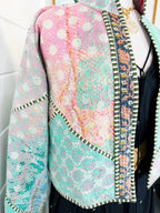 Patchwork Kantha Jacket – Quilted Reversible Blanket Coat
